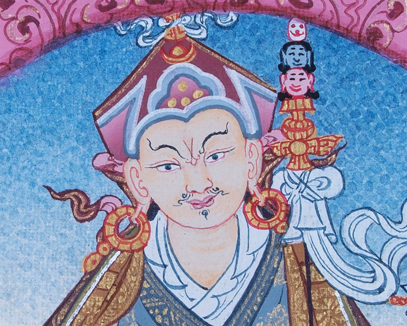 Mandala With Guru Padmasambhava Residing | Images of Guru Rinpoche