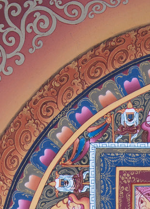 Mandala With Guru Padmasambhava Residing | Images of Guru Rinpoche