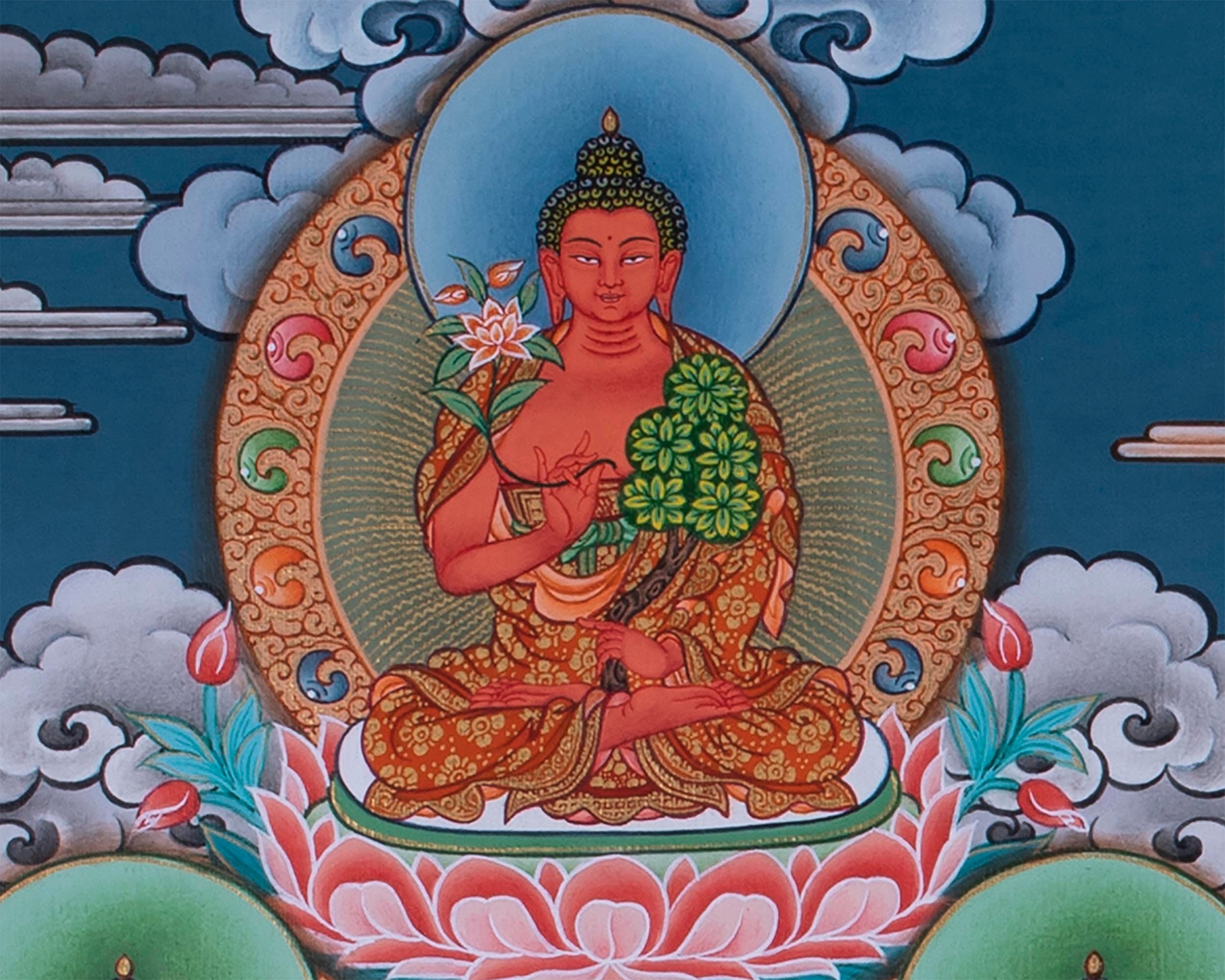 35 Buddhas Thangka For Confession | Nagarjuna Tradition | Eri Style Paiting