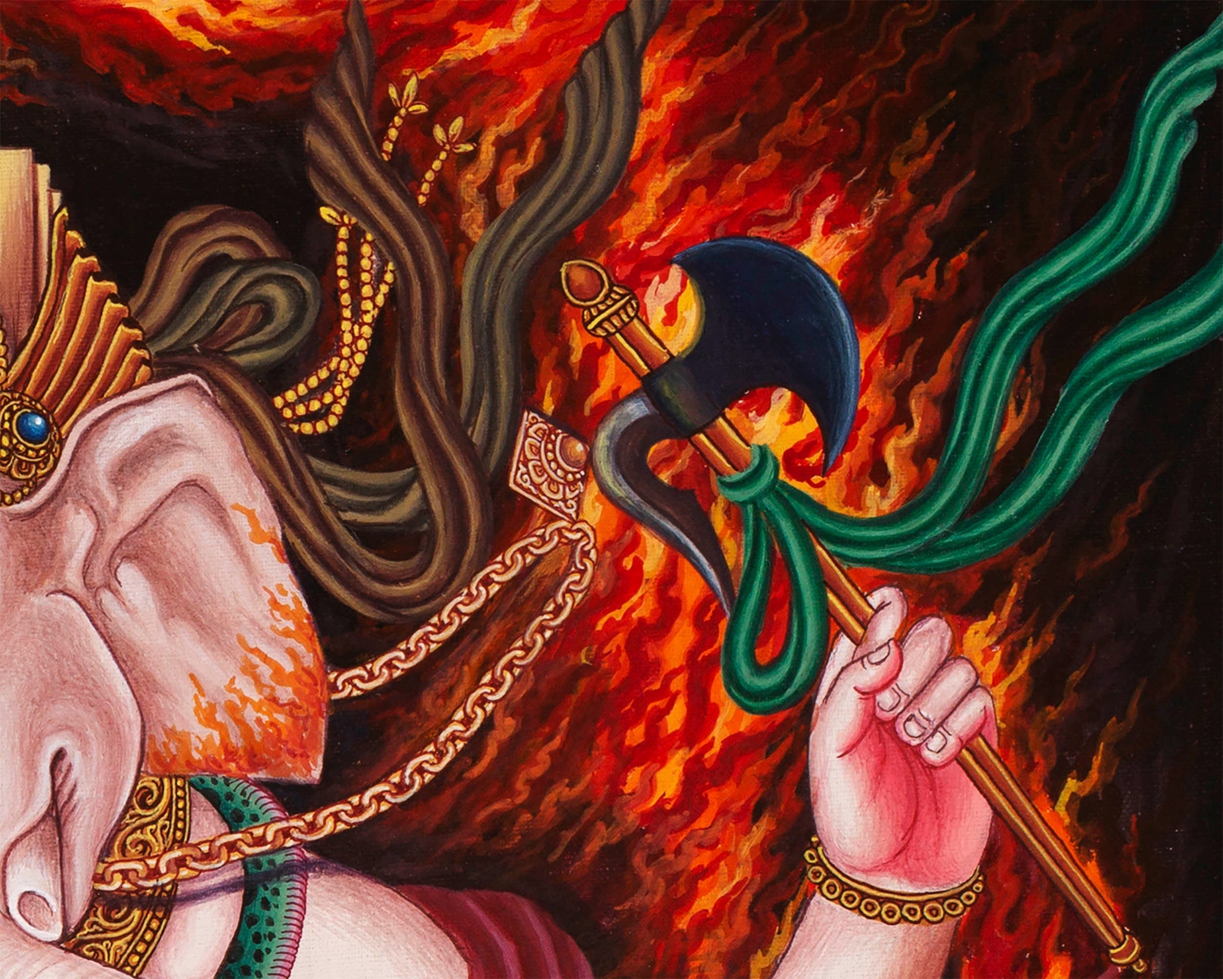 Ganesh Thangka Art | Newari Thangka Painting