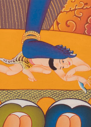 Chakrasamvara and Vajravarahi Thangka | Hand Painted Buddhist Art | Wall Decor