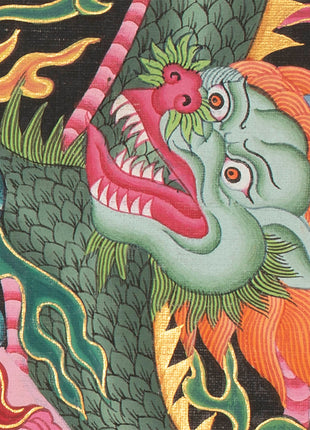 4 Armed Chengrezig Thangka | Buddhist Newari Art Style from Kathmandu Nepal