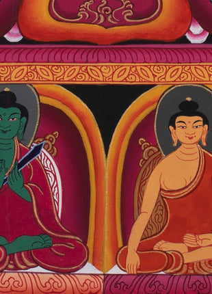 Colorful Buddha Thangka | Wall Hanging Yoga Meditation