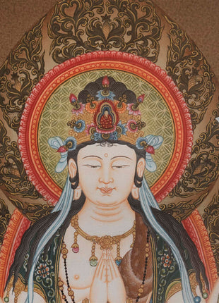 Unique Thangka of the Eight Armed Avalokiteshvara | Japanese Deity
