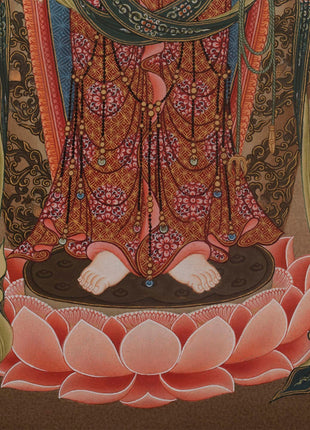 Unique Thangka of the Eight Armed Avalokiteshvara | Japanese Deity