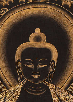 Shakyamuni Buddha Original Handmade Tibetan Thangka | Sacred Wall Decor
