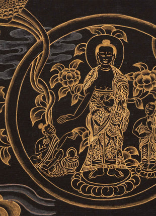Shakyamuni Buddha Original Handmade Tibetan Thangka | Sacred Wall Decor