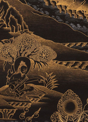 Shakyamuni Buddha Original Handmade Tibetan Thangka | Sacred Wall Decor