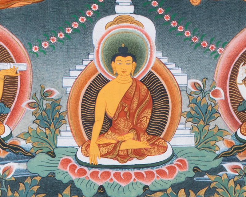 Amoghpasa Thangka | Tibetan Buddhist Handpainted Art | Wall Decor