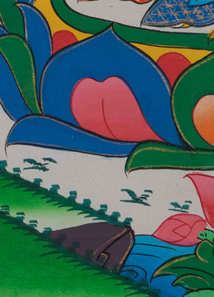 Manjushree Bodhisattva Thangka | God of Divine Wisdom