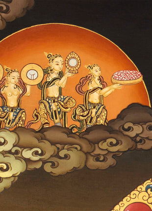 White Tara Thangka | Tibetan Wall Art | Treasure for life