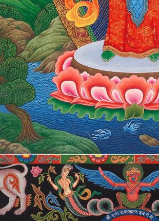 Paubha Painting of Bodhisattva Lokeshvara | Ancient Religious Art