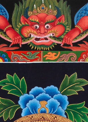 Paubha Painting of Bodhisattva Lokeshvara | Ancient Religious Art
