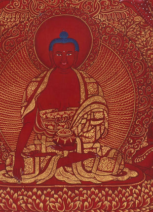 108 Multiple Shakyamuni Buddha  | Hand Painted 24K Gold Art