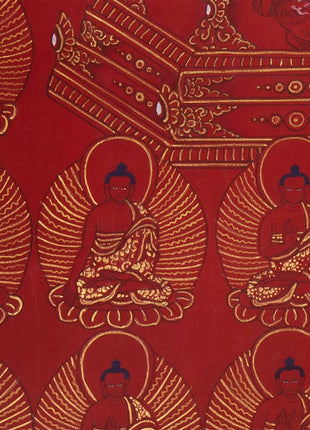 108 Multiple Shakyamuni Buddha  | Hand Painted 24K Gold Art