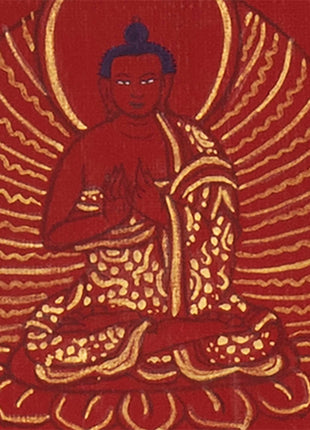 108 Multiple Shakyamuni Buddha  | Hand Painted 24K Gold Art