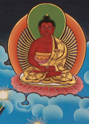 Chenresig Thangka | Buddhist Thangka Painting For Mediation | Religious Wall Decor