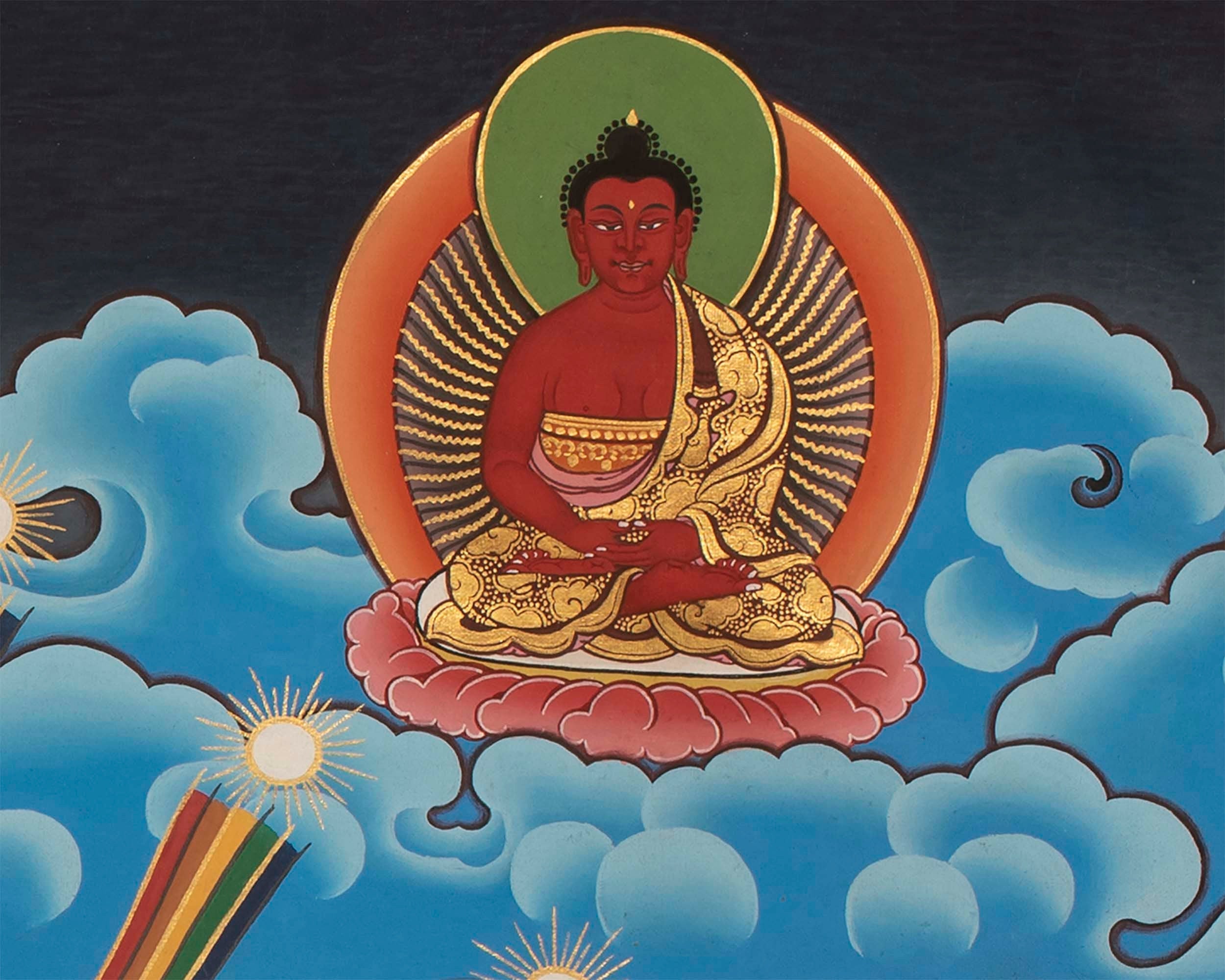 Chenresig Thangka | Buddhist Thangka Painting For Mediation | Religious Wall Decor