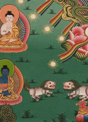 Chenresig Thangka | Buddhist Thangka Painting For Mediation | Religious Wall Decor