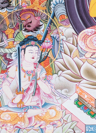 Japanese Style Buddha Thangka | Religious Painting Shrine Room Decor