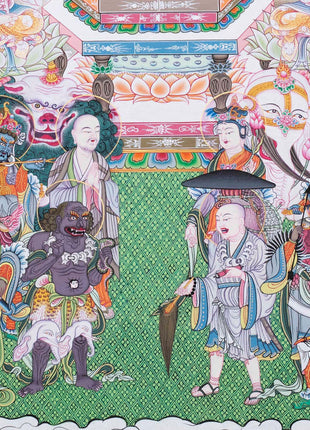 Japanese Style Buddha Thangka | Religious Painting Shrine Room Decor