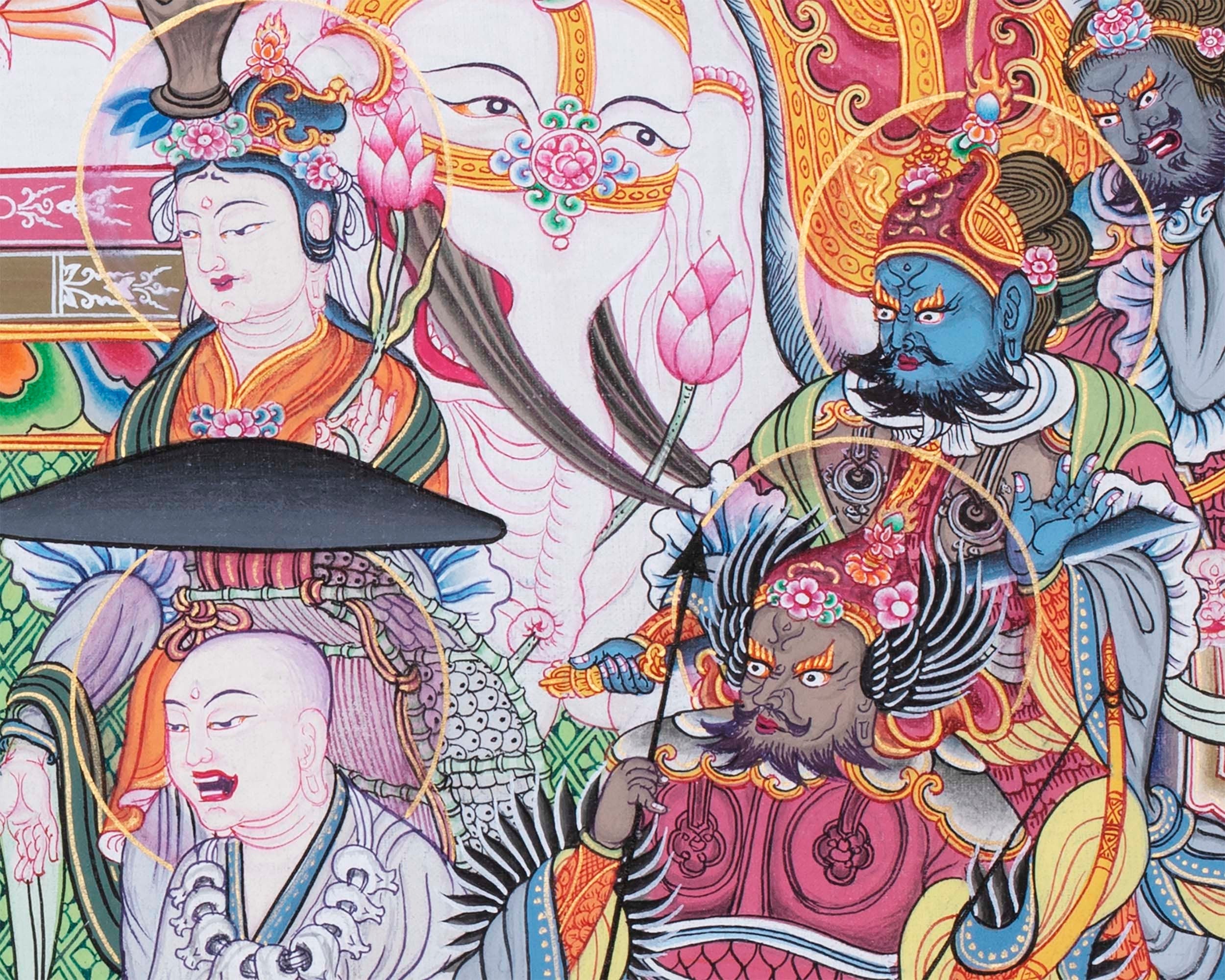 Japanese Style Buddha Thangka | Religious Painting Shrine Room Decor