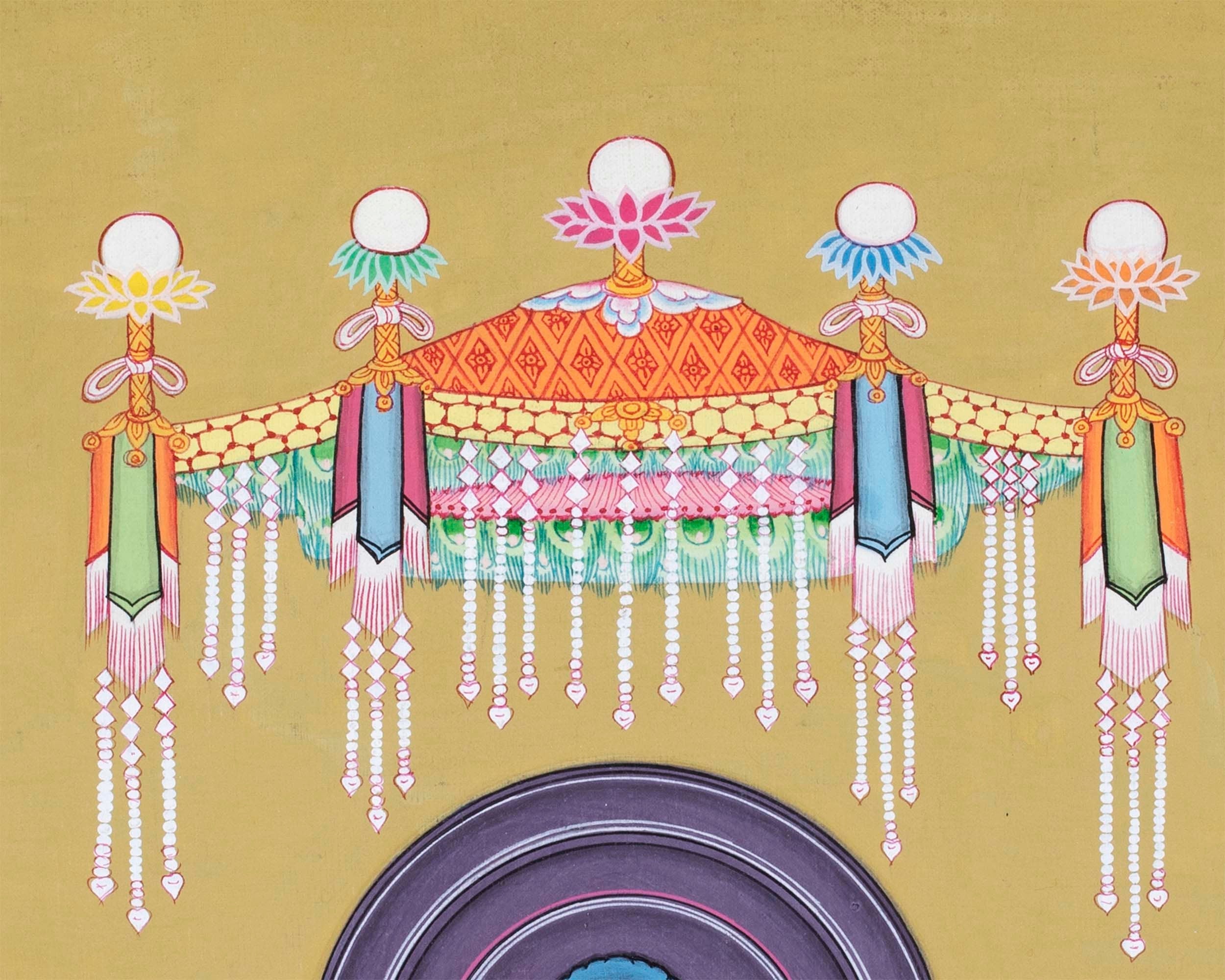 Japanese Style Buddha Thangka | Religious Painting Shrine Room Decor