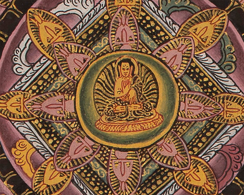 15 Mandala Thangka for Samatha Meditation Practice | Old Thangkas From late 20th Century