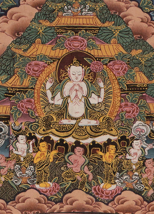 15 Mandala Thangka for Samatha Meditation Practice | Old Thangkas From late 20th Century