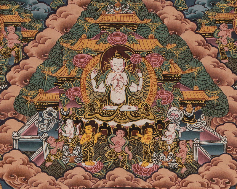 15 Mandala Thangka for Samatha Meditation Practice | Old Thangkas From late 20th Century