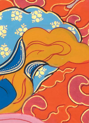 Goddess Palden Lhamo Thangka | Feminist Deity Vajrayana | Wall Decor
