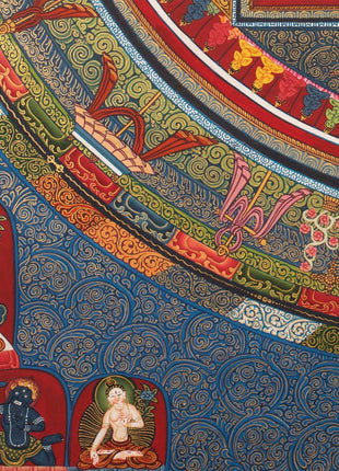 Dharmadhatu Manjushri Mandala | Traditional Thangka Art