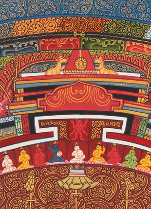 Dharmadhatu Manjushri Mandala | Traditional Thangka Art
