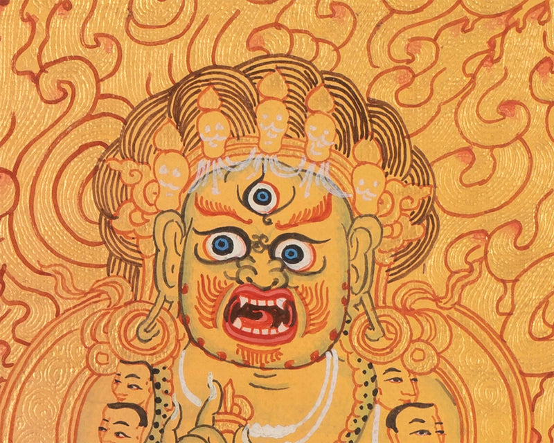 Two Armed Mahakala Thangka Painting | Sakya Mahakala art