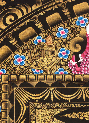Green Tara Mandala Thangka | Wheel Of Time | Wall Hanging Religious Decor