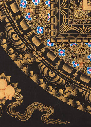 Arya Tara Mandala Thangka Painting | Original Hand Pained Art For Good Luck | Tibetan Wall Decoration Thangka Painting