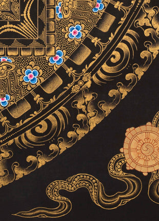 Arya Tara Mandala Thangka Painting | Original Hand Pained Art For Good Luck | Tibetan Wall Decoration Thangka Painting
