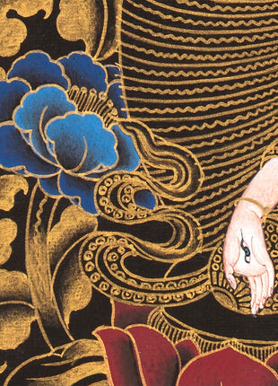Arya Tara Mandala Thangka Painting | Original Hand Pained Art For Good Luck | Tibetan Wall Decoration Thangka Painting