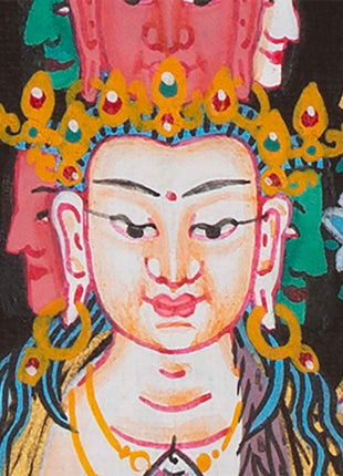 Avalokiteshvara Mandala |Wheel of Time Thangka | Kalachakra Mandala Wall Hanging