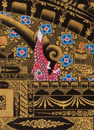 Avalokiteshvara Mandala |Wheel of Time Thangka | Kalachakra Mandala Wall Hanging