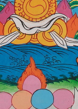 Green Tara | Tibetan Thangka Painting | Wall Decoration
