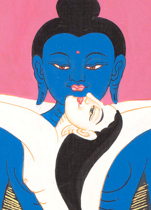 Samantabhadra Buddha | Wall Hanging Yoga Meditation Canvas Art
