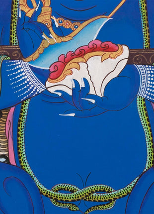 Sakya Mahakala Thangka | Wrathful Dharmapala Vajra Panjarnatha | Buddhist Wall Decor