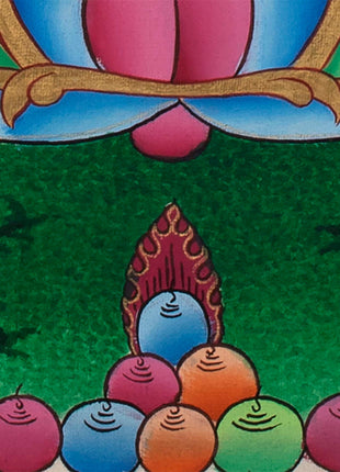 Sakya Mahakala Thangka | Wrathful Dharmapala Vajra Panjarnatha | Buddhist Wall Decor