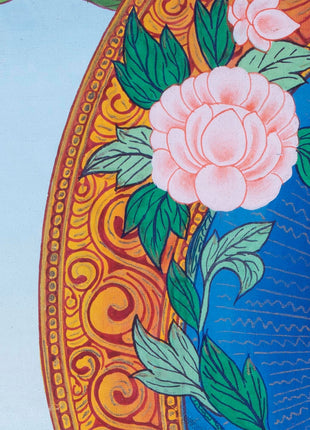 White Tara | Female Buddhist Divinity | Original Thangka Painting