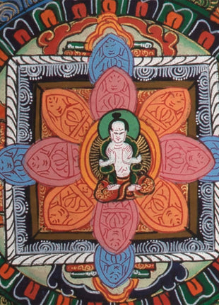Buddha Mandala Thangka | Traditional Mandala | Religious Mandala wall painting | Small Sized Fine Mandala For Decoration and Shrine