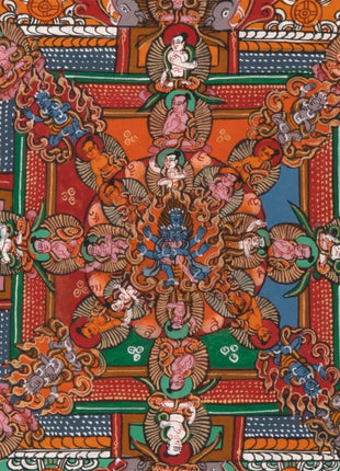 Heruka Mandala thangka painting | Religious Art Decor