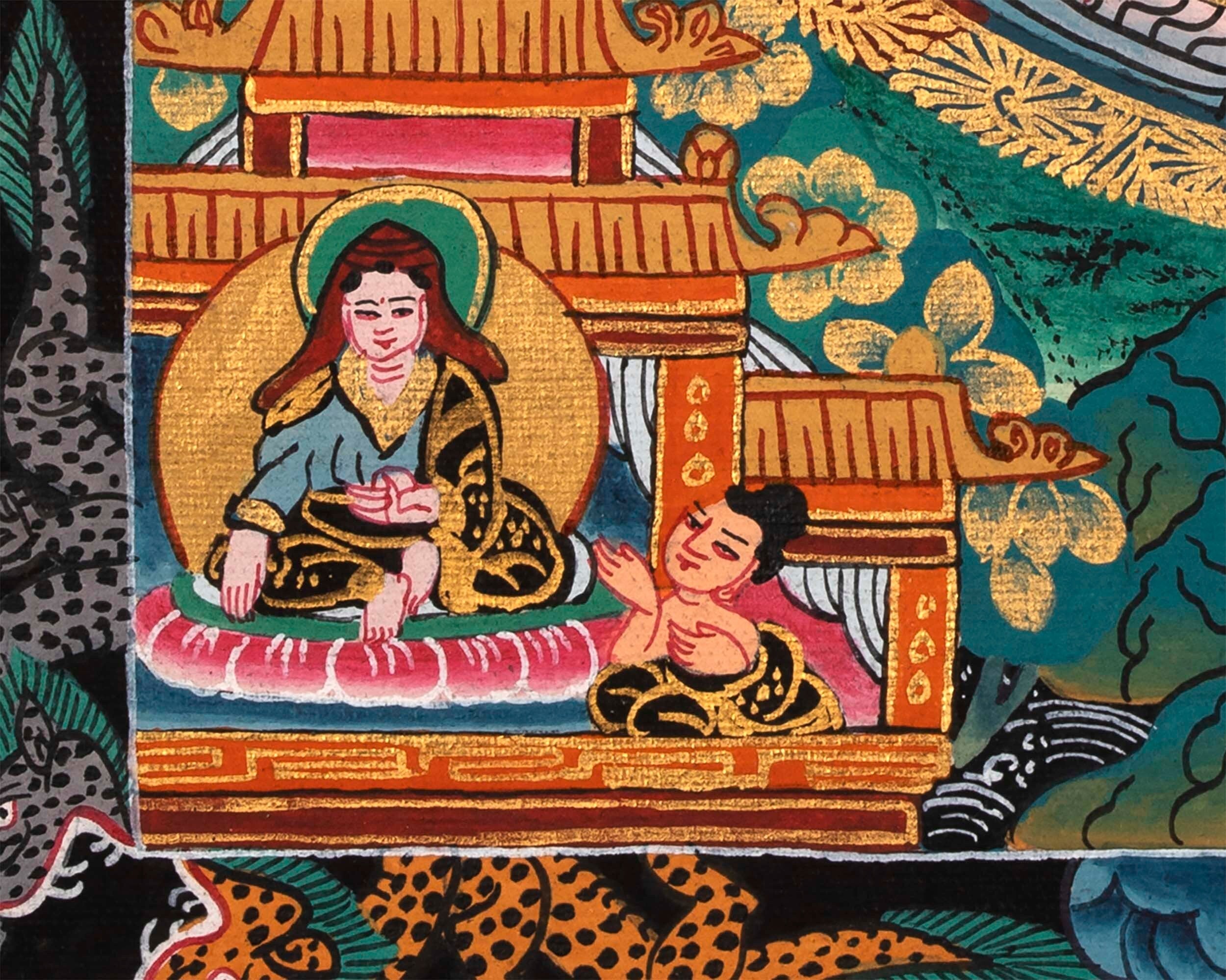 Tibetan Buddha Mandala  | Spiritual Mandala Wall Art