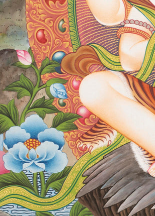 Newari Art Style | Original Hand-painted Lord Shiva, Shankar, Mahadev Thangka Painting