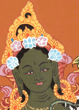 Green Tara  Thangka | Wall Decoration Painting